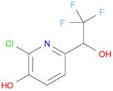 2-chloro-6-(2,2,2-trifluoro-1-hydroxyethyl)pyridin-3-ol