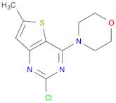 4-(2-chloro-6-methylthieno[3,2-d]pyrimidin-4-yl)morpholine