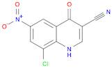 8-chloro-6-nitro-4-oxo-1H-quinoline-3-carbonitrile