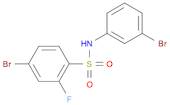 4-bromo-N-(3-bromophenyl)-2-fluorobenzenesulfonamide