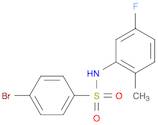 4-bromo-N-(5-fluoro-2-methylphenyl)benzenesulfonamide