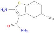 2-amino-5-methyl-4,5,6,7-tetrahydro-1-benzothiophene-3-carboxamide