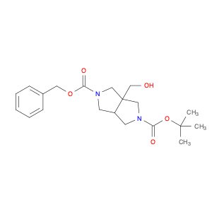 2-Benzyl 5-tert-butyl 3a-(hydroxymethyl)tetrahydropyrrolo[3,4-c]pyrrole-2,5(1H,3H)-dicarboxylate