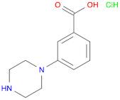 3-(piperazin-1-yl)benzoic acid hydrochloride