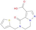 4-oxo-5-(thiophen-2-ylmethyl)-6,7-dihydropyrazolo[1,5-a]pyrazine-3-carboxylic acid