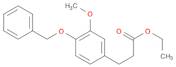 3-(4-benzyloxy-3-methoxy-phenyl)-propionic acid ethyl ester