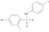 4-bromo-2-fluoro-N-(4-iodophenyl)-benzenesulfonamide