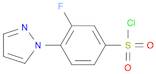 3-Fluoro-4-(1H-pyrazol-1-yl)benzene-1-sulfonyl chloride