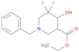 Ethyl 1-benzyl-5,5-difluoro-4-hydroxypiperidine-3-carboxylate