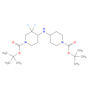 tert-butyl4-(1-(tert-butoxycarbonyl)piperidin-4-ylamino)-3,3-difluoropiperidine-1-carboxylate-B281…