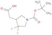 2-(1-(tert-Butoxycarbonyl)-4,4-difluoropyrrolidin-3-yl)acetic acid