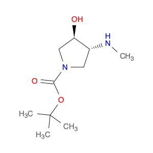rel-1,1-Dimethylethyl (3R,4R)-3-hydroxy-4-(methylamino)-1-pyrrolidinecarboxylate