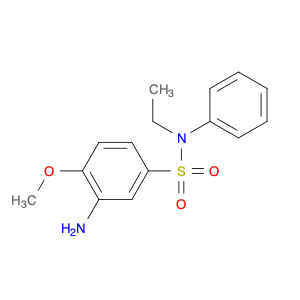 3-amino-N-ethyl-4-methoxy-N-phenylbenzene-1-sulfonamide