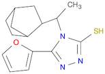 4-(1-{bicyclo[2.2.1]heptan-2-yl}ethyl)-5-(furan-2-yl)-4H-1,2,4-triazole-3-thiol