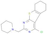 3-chloro-5-(piperidin-1-ylmethyl)-8-thia-4,6-diazatricyclo[7.4.0.0,2,7]trideca-1(9),2,4,6-tetraene