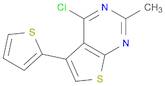 4-Chloro-2-Methyl-5-(Thiophen-2-Yl)Thieno[2,3-D]Pyrimidine