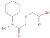 2-({[cyclohexyl(methyl)carbamoyl]methyl}sulfanyl)acetic acid