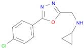 N-{[5-(4-chlorophenyl)-1,3,4-oxadiazol-2-yl]methyl}cyclopropanamine