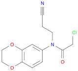 2-chloro-N-(2-cyanoethyl)-N-(2,3-dihydro-1,4-benzodioxin-6-yl)acetamide