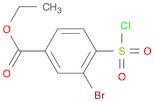 Ethyl 3-bromo-4-(chlorosulfonyl)benzoate