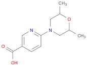 6-(2,6-dimethylmorpholin-4-yl)pyridine-3-carboxylic acid