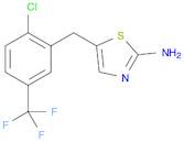 5-{[2-Chloro-5-(trifluoromethyl)phenyl]methyl}-1,3-thiazol-2-amine