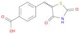 4-[(2,4-dioxo-1,3-thiazolidin-5-ylidene)methyl]benzoic acid