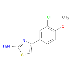 4-(3-chloro-4-methoxyphenyl)-1,3-thiazol-2-amine