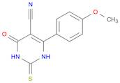 4-(4-methoxyphenyl)-6-oxo-2-sulfanyl-1,6-dihydropyrimidine-5-carbonitrile