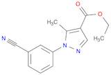 Ethyl 1-(3-cyanophenyl)-5-methyl-1H-pyrazole-4-carboxylate