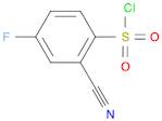 2-cyano-4-fluorobenzene-1-sulfonyl chloride