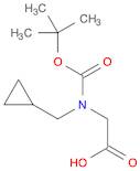 2-{[(tert-Butoxy)carbonyl](cyclopropylmethyl)amino}acetic Acid