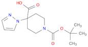 1-[(tert-butoxy)carbonyl]-4-(1H-pyrazol-1-yl)piperidine-4-carboxylic acid