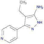 4-ethyl-3-(pyridin-4-yl)-1H-pyrazol-5-amine