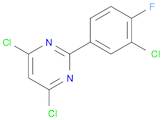 4,6-Dichloro-2-(3-chloro-4-fluorophenyl)pyrimidine