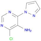 4-Chloro-6-(1H-pyrazol-1-yl)pyrimidin-5-amine