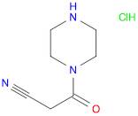 3-Oxo-3-(piperazin-1-yl)propanenitrile hydrochloride