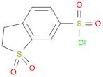 1,1-dioxo-2,3-dihydro-1λ6-benzothiophene-6-sulfonyl chloride