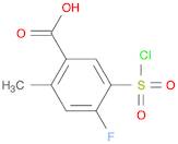5-(Chlorosulfonyl)-4-fluoro-2-methylbenzoic acid