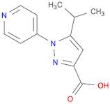 5-(Propan-2-yl)-1-(pyridin-4-yl)-1H-pyrazole-3-carboxylic Acid