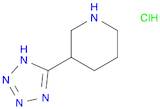 3-(1H-1,2,3,4-tetrazol-5-yl)piperidine hydrochloride