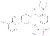 3-[4-(2,3-dimethylphenyl)piperazine-1-carbonyl]-N,N-dimethyl-4-(pyrrolidin-1-yl)benzene-1-sulfonam…