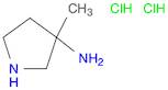 3-Methylpyrrolidin-3-amine 2hcl