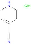 1,2,3,6-tetrahydropyridine-4-carbonitrile hydrochloride