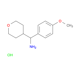 (4-methoxyphenyl)(oxan-4-yl)methanamine hydrochloride