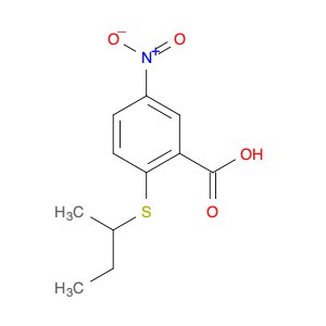 2-(BUTAN-2-YLSULFANYL)-5-NITROBENZOIC ACID
