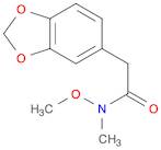 2-(2H-1,3-benzodioxol-5-yl)-N-methoxy-N-methylacetamide