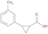 2-(3-methylphenyl)cyclopropane-1-carboxylic acid