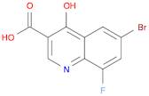 6-Bromo-8-fluoro-4-hydroxyquinoline-3-carboxylic Acid