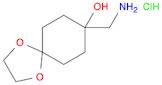 8-(aminomethyl)-1,4-dioxaspiro[4.5]decan-8-ol hydrochloride